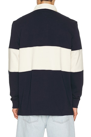 Tommy Jeans Relaxed Panel Rugby in Blue. Size S. Also