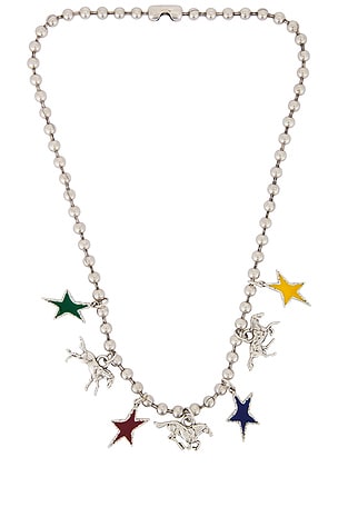 Horses & Stars Ball Chain Necklace Two Jeys