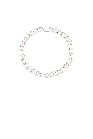 Two Jeys Unstoned Cuban Bracelet in Metallic Silver