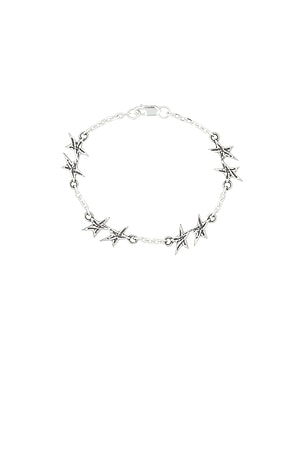 Two Jeys Signature Stars Bracelet in Metallic Silver. Size 20cm. Also