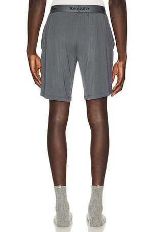 Tommy John Second Skin Luxe Rib Sleep Short in Grey