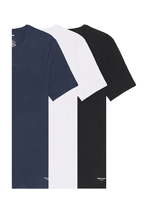 Second Skin Modal 3 Pack Crew Neck Stay Tucked Tees Tommy John