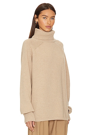 The Knotty Ones Rudeneja Turtleneck in Beige