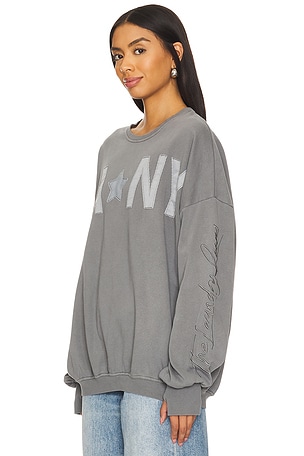The Laundry Room Big Star in LA And NY Sweatshirt in Grey