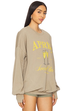 The Laundry Room Apres Social Club Sweatshirt in Army