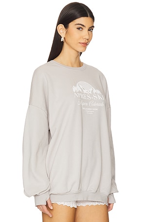 The Laundry Room Apres Ski Colorado Sweatshirt in Light Grey
