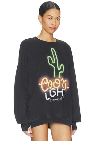 The Laundry Room Coors Light Neon Cactus Jumper in Black