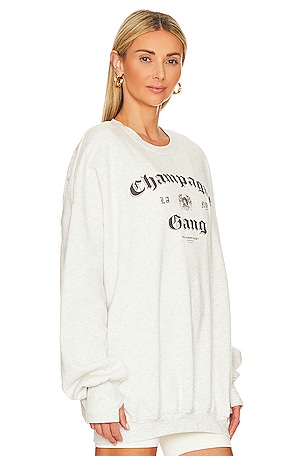 The Laundry Room LA Champagne Gang NY Jumper in Grey