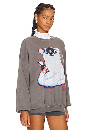 The Laundry Room Polar Bear Coca Cola Jumper in Grey