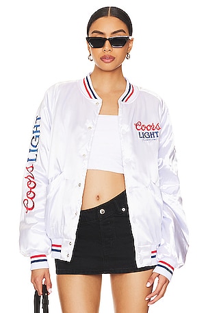 The Laundry Room Coors Light 1980 Varsity Jacket in White