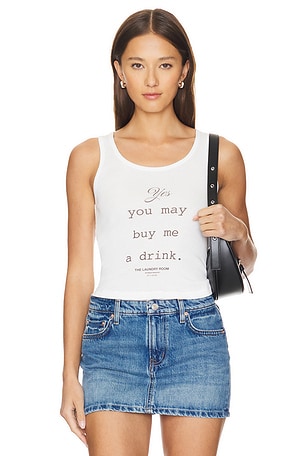 Buy Me A Drink Ribbed Tank The Laundry Room