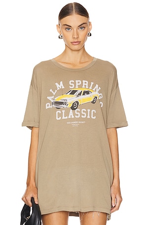 The Laundry Room Palm Springs Classic Oversized Tee in Brown