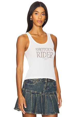 The Laundry Room Shotgun Rider Rib Tank in White