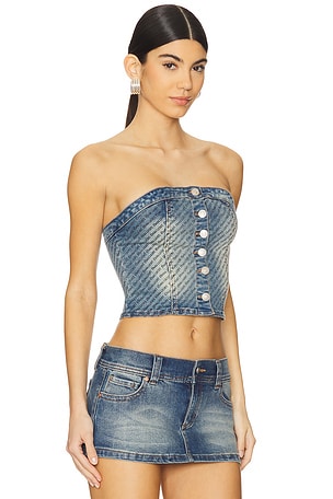 The Laundry Room Coors Light Logo Bustier in Blue
