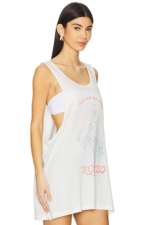 The Laundry Room First Rodeo Tank Top in White