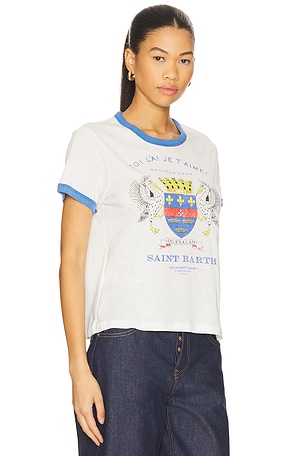 The Laundry Room Saint Barth Crest Tee in White