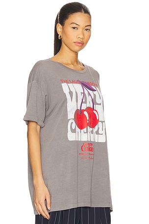 The Laundry Room Very Cherry Coke Oversized Tee in Grey