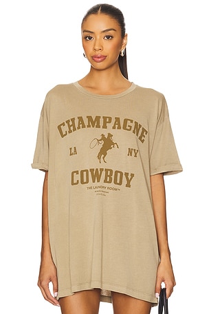 Champagne Cowboy Oversized Tee The Laundry Room