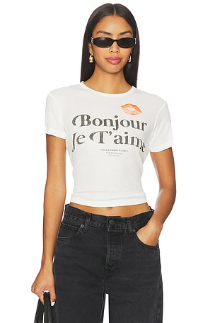 Bonjour Je T'aime Baby Tee The Laundry Room