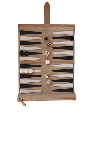 Manhattan Travel Backgammon Board Throwing Doubles