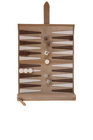 Byron Travel Backgammon Board Throwing Doubles