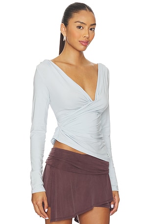 The Line by K Umi Top in Baby Blue