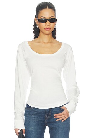 Smythe Longsleeve Scoopneck Top The Line by K