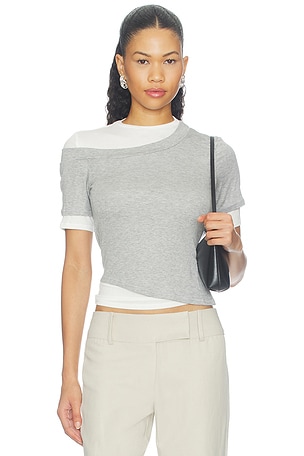 Reef Layered Ribbed Shortsleeve Top The Line by K
