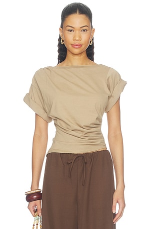 Francine Pleated Short Sleeve T-shirt The Line by K