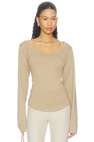 Smythe Long Sleeve Scoopneck Top The Line by K