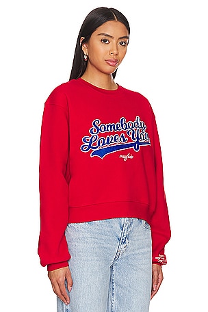 The Mayfair Group SWEAT SOMEBODY LOVES YOU in Red