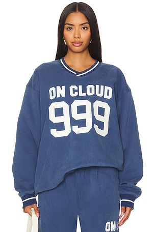 On Cloud Nine V Neck Sweatshirt The Mayfair Group