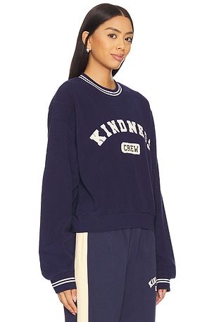 The Mayfair Group Kindness Crew - Teddy Fitted Crewneck in Navy
