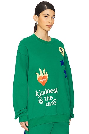 The Mayfair Group Kindness Is The Cure Crewneck in Green