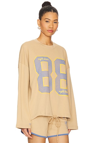 The Mayfair Group Angel Track & Field Vintage Crewneck in Tan