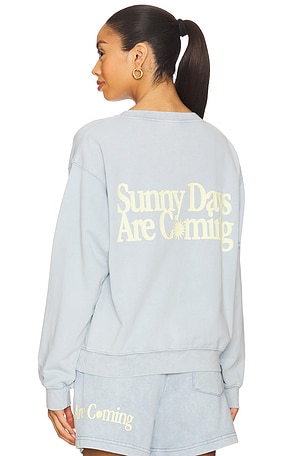 Sunny Days Are Coming Henley Sweatshirt The Mayfair Group