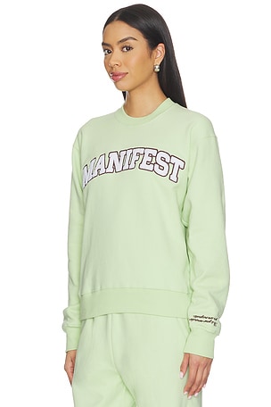 The Mayfair Group Manifest Classic Crewneck Sweatshirt in Mint