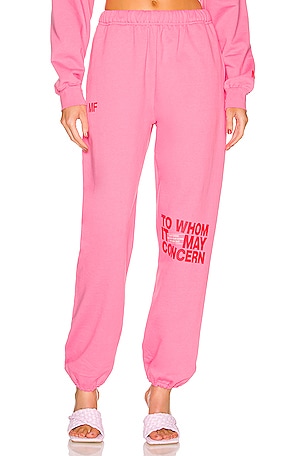 The Mayfair Group To Whom Sweatpant in Pink REVOLVE