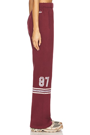 The Mayfair Group Just Be Fucking Kind Sweatpants in Burgundy