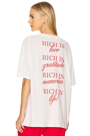 Rich in Life Oversized Tee The Mayfair Group