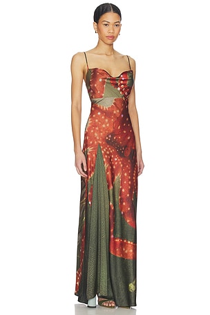 Tyler McGillivary Sea Kraken Dress in Gren,Red