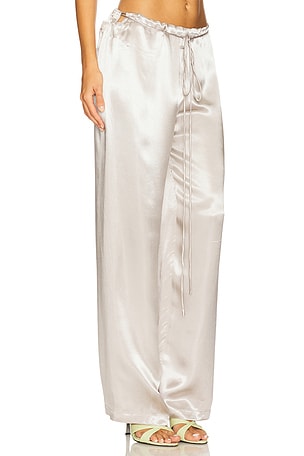 Tyler McGillivary Estelle Pant in Metallic Silver, grey. Size XS. Also