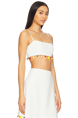 Tyler McGillivary Mira Bra Top in White