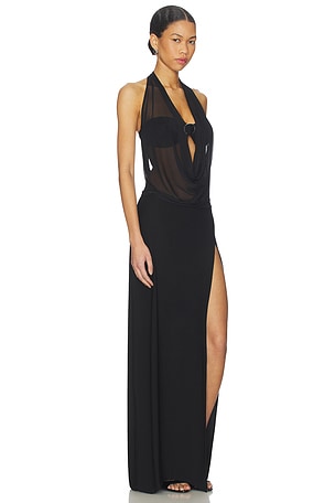 Tiger mist vestido makeN/A two-piece maxi en color negro