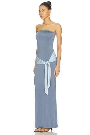 Tiger Mist Tove Maxi Dress in Blue. Size XS. Also