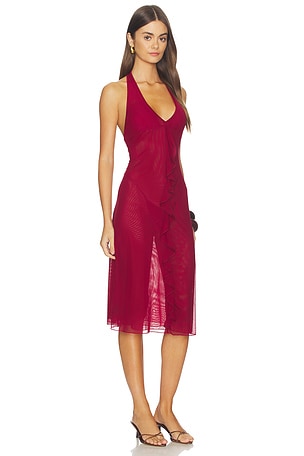 Tiger Mist Ash Dress in Red