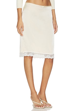 Tiger Mist Leisel Skirt in Cream