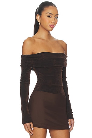 Tiger Mist Korra Top in Chocolate. Size XS. Also