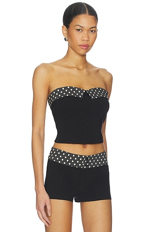 Tiger Mist Albie Top in Black