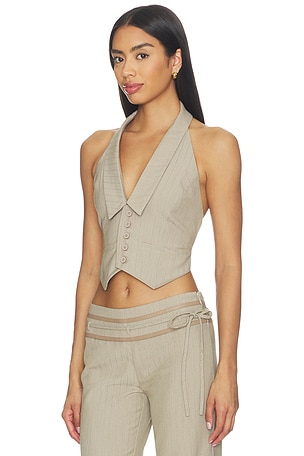Tiger Mist Fedra Top in Beige